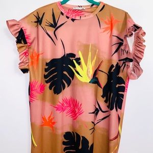 Zara Multicolored Floral Dress